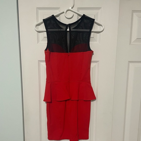 Bebe Dress Orange Red - Picture 2 of 9